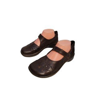 NATO Leather Mary Janes Brown Size 8/39 in EUC